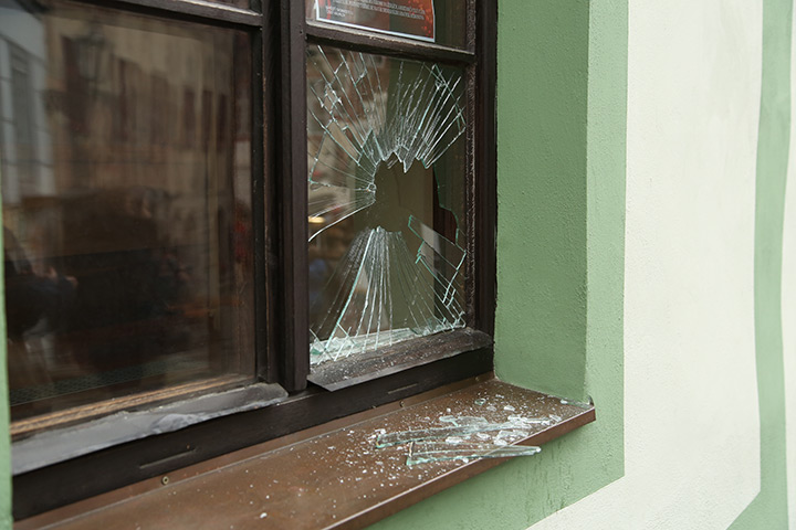 A2B Glass are able to board up broken windows while they are being repaired in Earley.